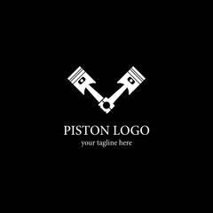 Piston logo template vector icon design