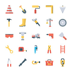 Construction Tools Flat Vectors 