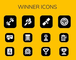 winner icon set