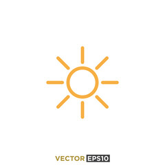 Sun Icon Design Vector Template