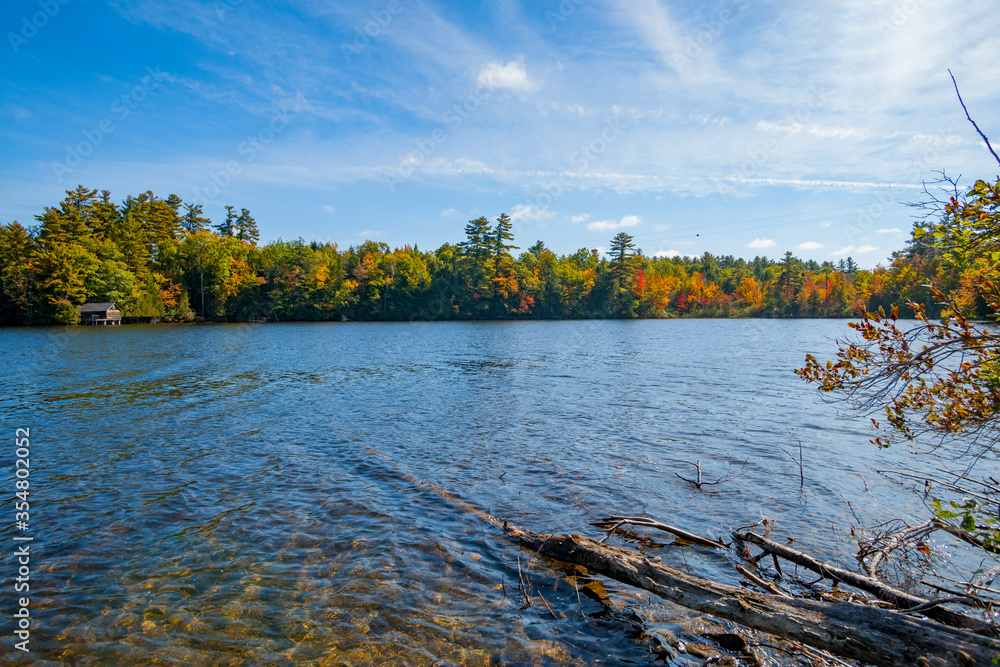 Canvas Prints Beautiful Lake Echo, Maine.