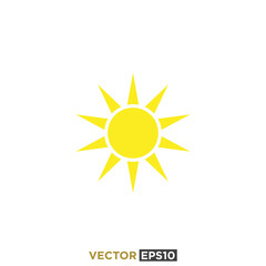 Sun Icon Design Vector Template
