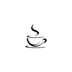 Coffee cup logo template vector icon design