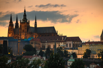 Cityscape of Prague, Czech republic