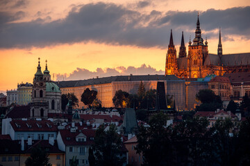 Fototapeta premium Cityscape of Prague, Czech republic