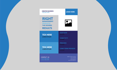 modern corporate business flyer design template.