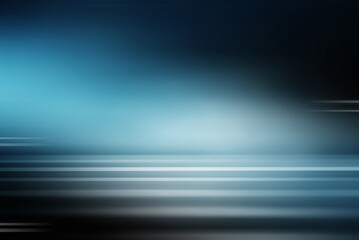 Blue black abstract background blurred. empty white light gradient studio room. used for background and display  or montage of your product.