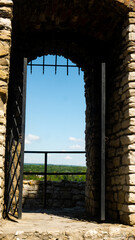  View of the gate in the castle in Będzin, ready space for entry. © Bernadeta