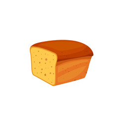 white sliced bread vector illustration