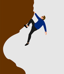 Fototapeta na wymiar mountain climbing illustration