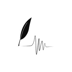 Feather pen  logo