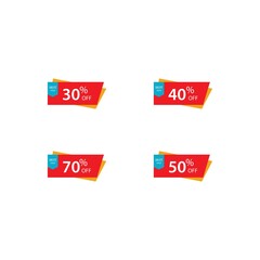 Sale logo template vector icon design