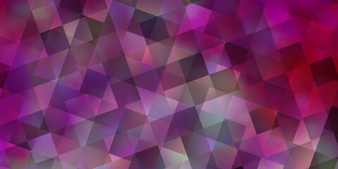Obraz premium Light Pink vector texture with poly style with cubes.