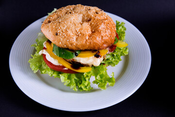 
cheese and meat burger