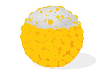 Boondi ladoo or bundi Ladoo Indian Sweets or Mithai Food Vectora