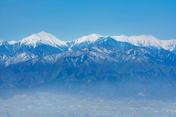 Fototapeta premium 2020,04,14 長峰山より早春の常念岳