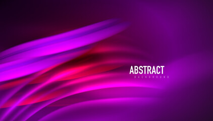 Fluid wave lines background. Trendy abstract layout template for business or technology presentation, internet poster or web brochure cover, wallpaper