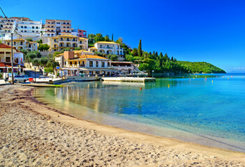 Fototapeta na wymiar sivota tourist resort in greece sea beach summer holidays