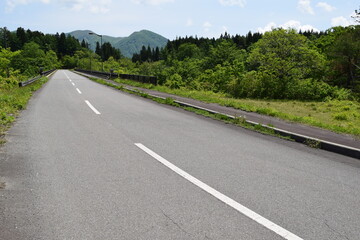 Fototapeta premium 山岳道路 山形県