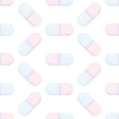 glass capsule isolated from background vector illustration