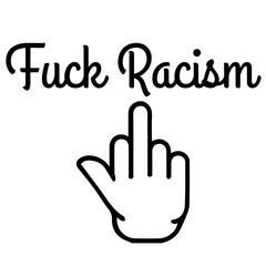 Racism concept design.Tshirt design with 