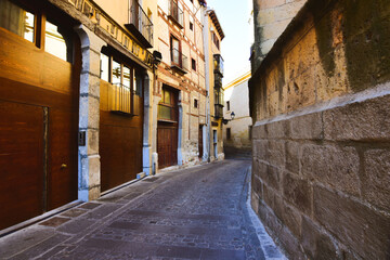 Empty Back Streets in Segovia, Spain
