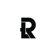 rt letter original monogram logo design