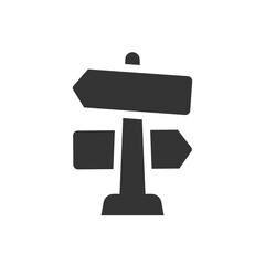 Direction sign icon © Visual language