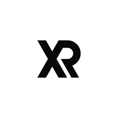 Obraz premium xr letter original monogram logo design