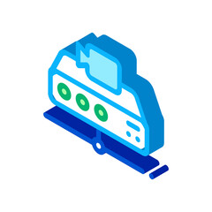 Digital Camcorder Icon Vector. Isometric Digital Camcorder sign. color isolated symbol illustration