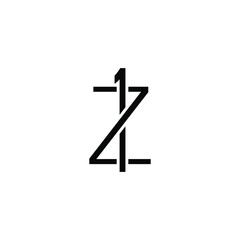 Fototapeta premium z1 letter original monogram logo design