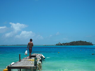 ボラボラ島の海