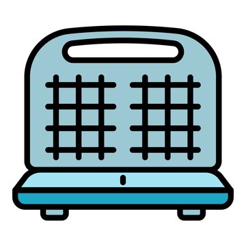 recommend clip art: Waffle-iron icon. Outline waffle-iron vector icon for web design isolated on white background