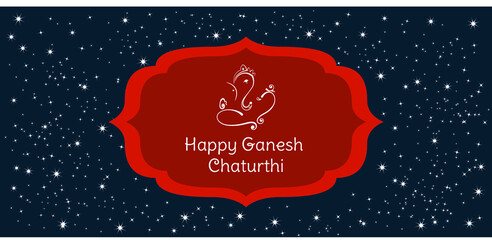 Ganesh Chaturthi Colorful Creative Vector Background