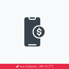 Mobile Payment Icon / Vector