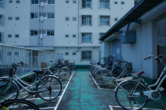 日常の風景、駐輪場