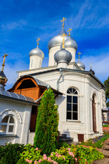 Fototapeta na wymiar Nikitsky Monastery in Pereslavl-Zalessky, Russia. Golden ring of Russia