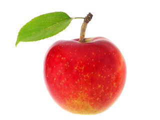 Red apple isolated on white background