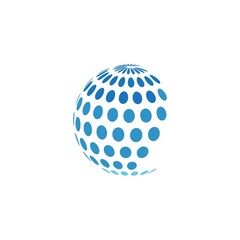 Globe technology ilustration