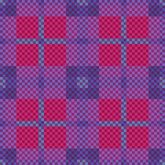 Violet and pink tartan plaid for textile