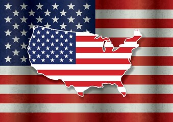 Fototapeta premium United States of America poster design