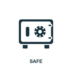 Safe icon. Simple element from banking collection. Creative Safe icon for web design, templates, infographics and more