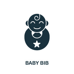 Baby Bib icon. Simple element from baby feeding collection. Creative Baby Bib icon for web design, templates, infographics and more