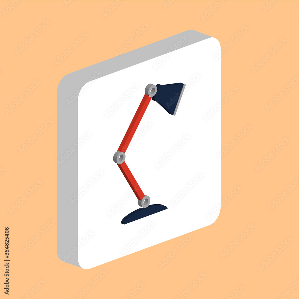 Poster table lamp computer symbol