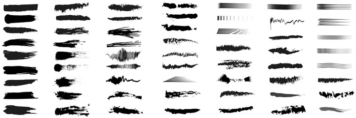 Brush Set, Brush Strokes. Vektor