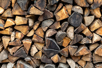 Woodpile closeup