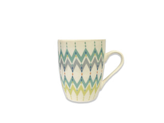 Multi-colored cups, isolated on a white background