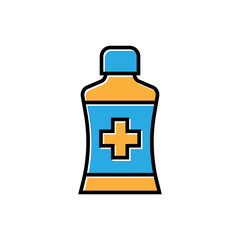 ointment filled outline icon vector design
