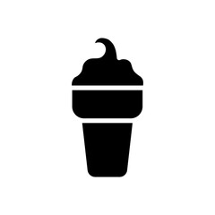 ice cream - food icon vector design template