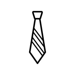 neck tie - fashion icon vector design template